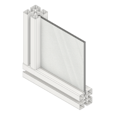 63-300-0 MODULAR SOLUTIONS PANELING<br>ALUMINUM PANEL WITH A CORRUGATED PLASTIC CORE 6MM SILVER (4' X 8')